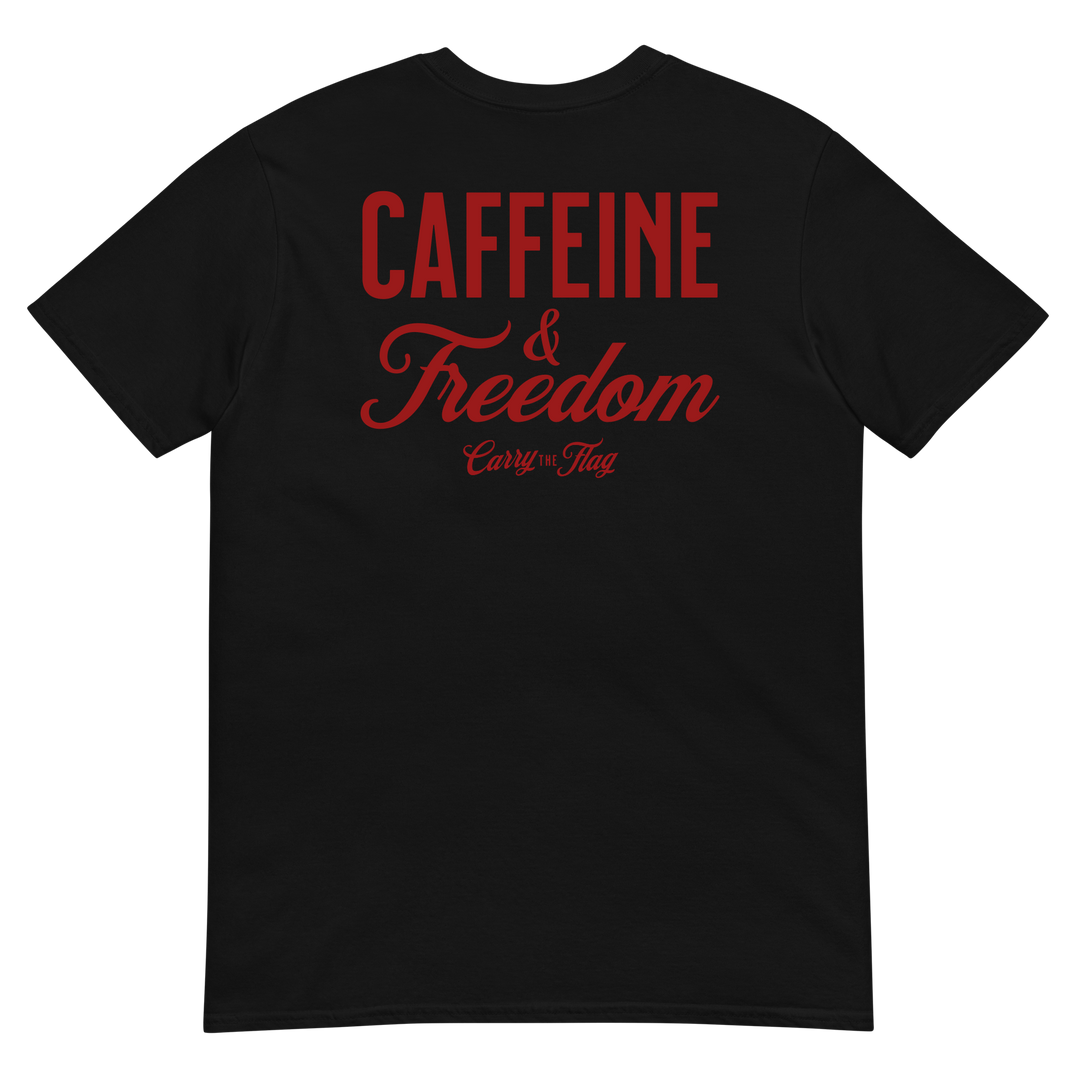 Caffeine & Freedom Shirt – Patriotic Tee | Carry The Flag