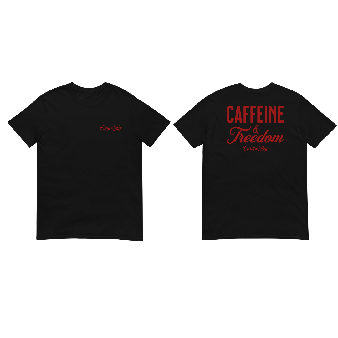 Caffeine & Freedom Shirt – Patriotic Tee | Carry The Flag