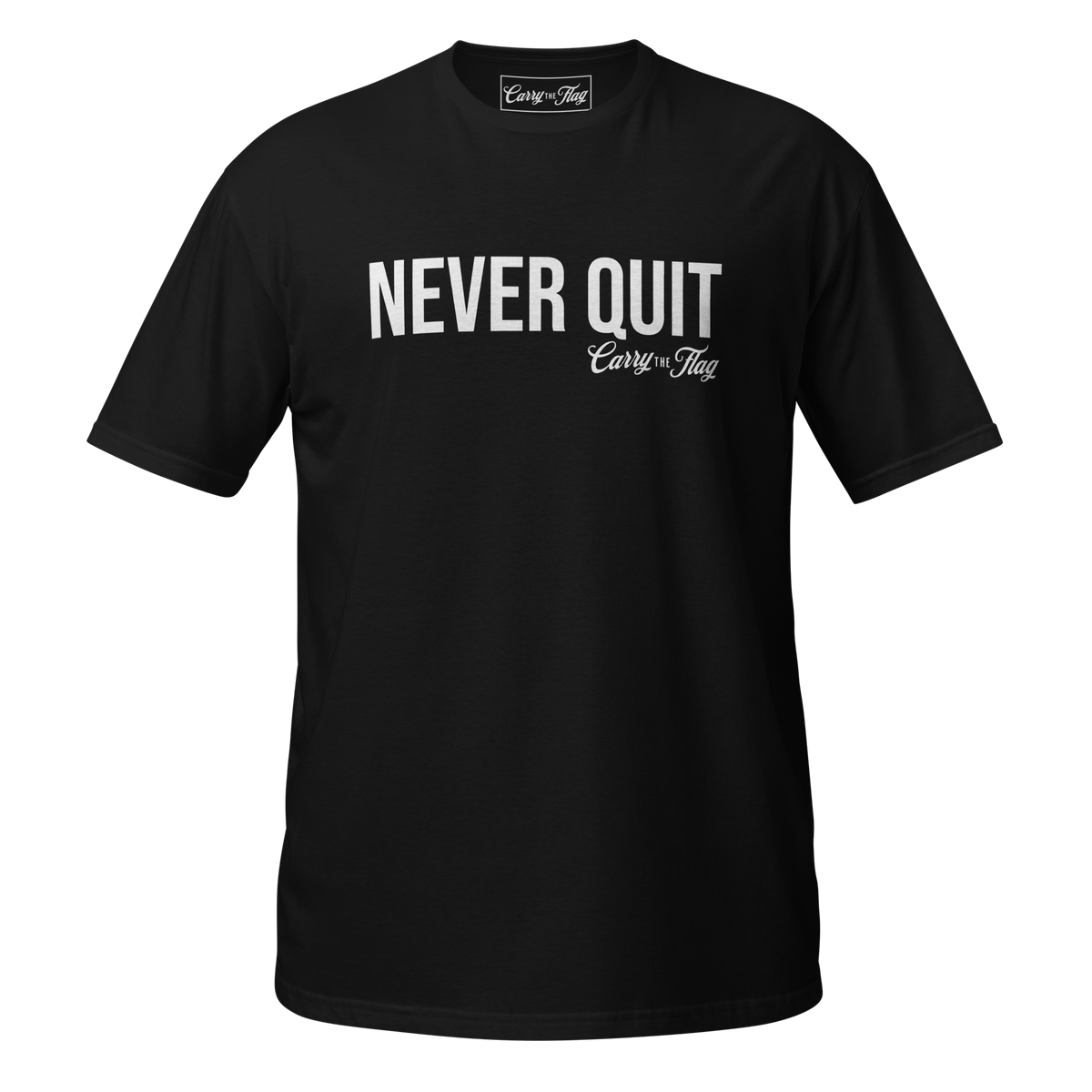 Never Quit Tee – Patriotic American Shirt for Veterans, First Responders & Hard Workers