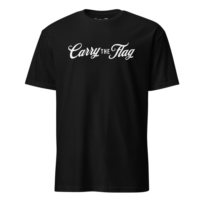 Carry The Flag Logo Shirt – Patriotic American Tee for Veterans, First Responders & Hard Workers
