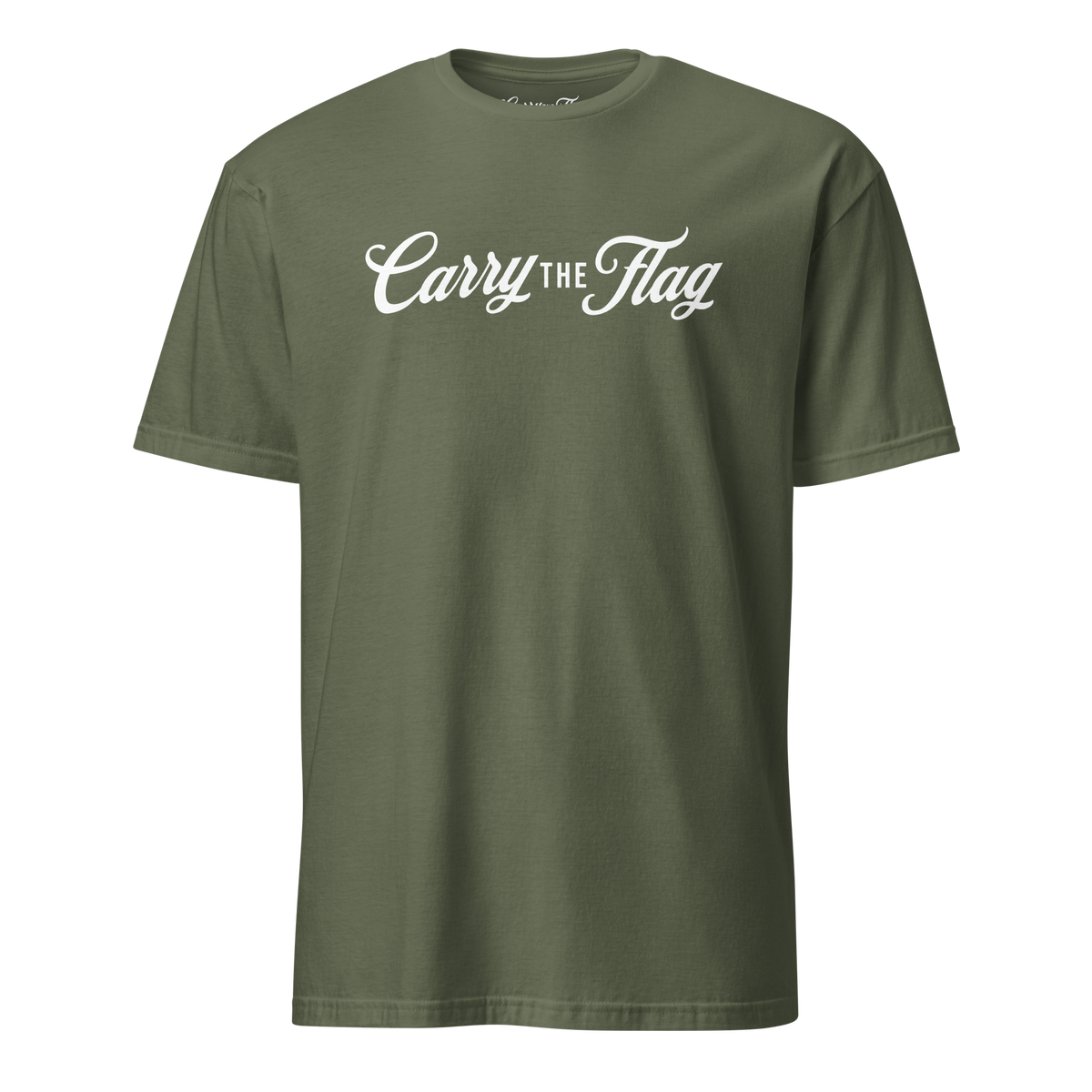 Carry The Flag Logo Shirt – Patriotic American Tee for Veterans, First Responders & Hard Workers